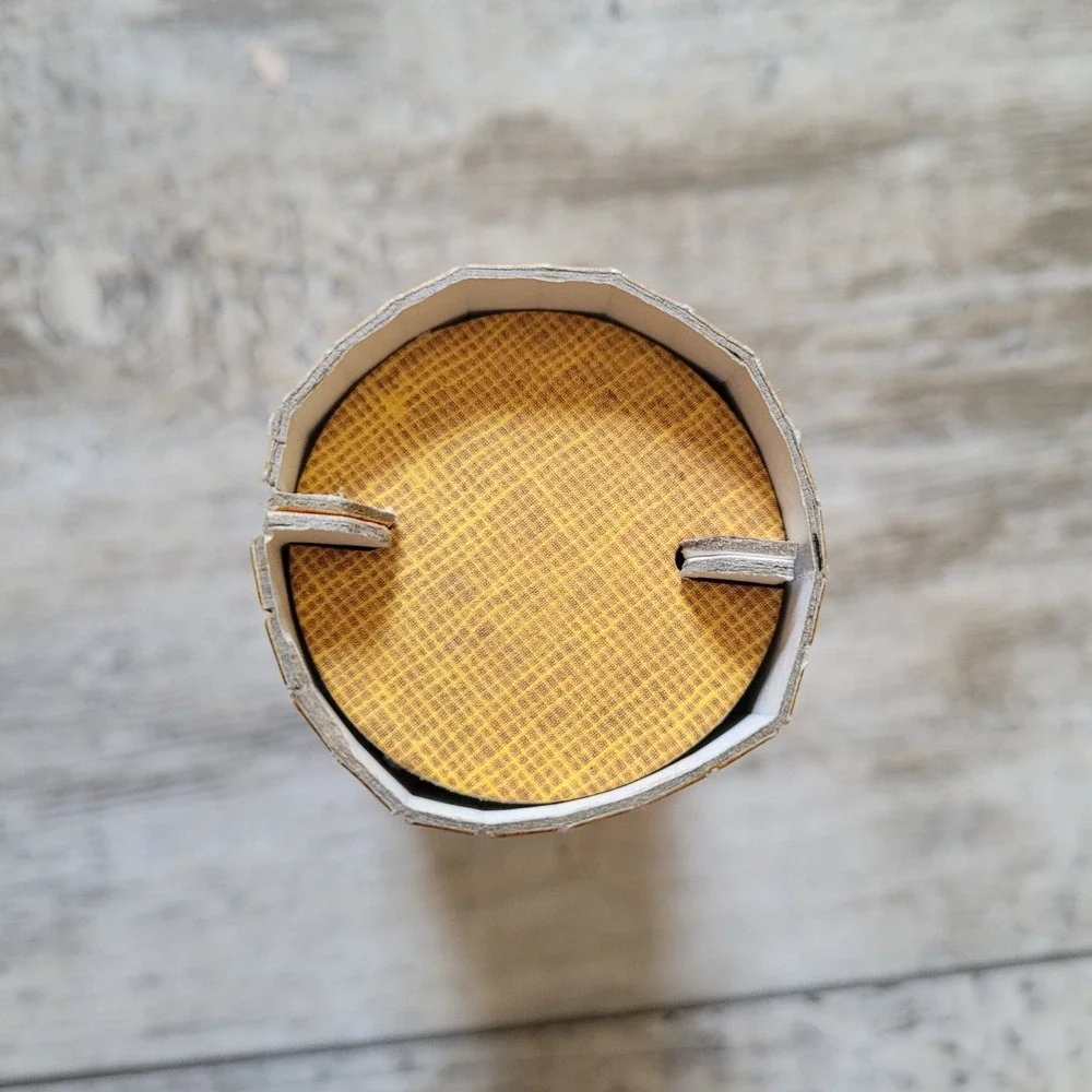 Yellow Cylinder Lamp Mid Century Doll Cardboard Barbie Dream‎ House 1962 Mattel